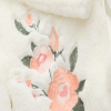 Sweet Flower Embroidery Short Jacket Fuzzy Ball - Modakawa Modakawa