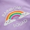 Cute School Student Rainbow Embroidery Hooded Jacket Outerwear - Modakawa Modakawa